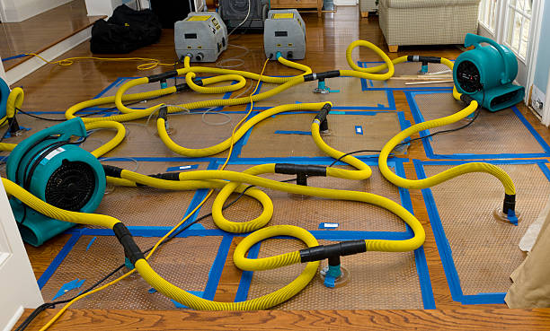 Professional Water Extraction technician working in Durham, NC